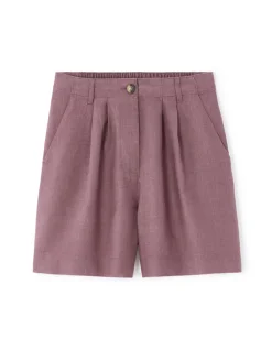 Celio Short en lin - violet^Femme Jupes & Shorts|Collection Lin