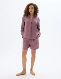 Celio Short en lin - violet^Femme Jupes & Shorts|Collection Lin