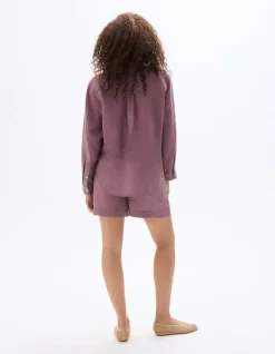 Celio Short en lin - violet^Femme Jupes & Shorts|Collection Lin