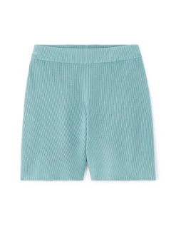 Celio Short en maille côtelée - bleu^Femme Jupes & Shorts
