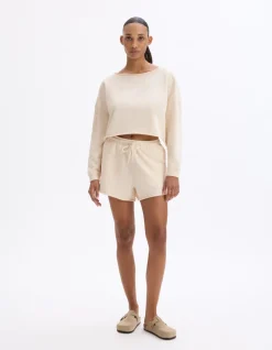 Celio Short en terry - écru^Femme Sportswear|Les Essentiels Aux Meilleurs Prix