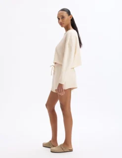 Celio Short en terry - écru^Femme Sportswear|Les Essentiels Aux Meilleurs Prix