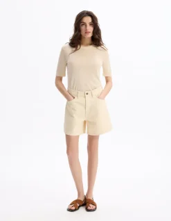 Celio Short flat - beige^Femme Les Essentiels Aux Meilleurs Prix|Jupes & Shorts