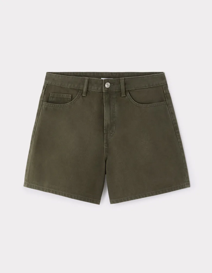 Celio Short flat - vert^Femme Les Essentiels Aux Meilleurs Prix|Jupes & Shorts