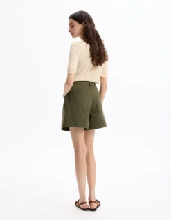 Celio Short flat - vert^Femme Les Essentiels Aux Meilleurs Prix|Jupes & Shorts