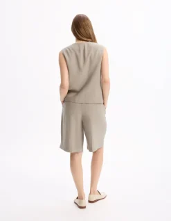 Celio Short habillé droit - beige^Femme Les Tailleurs|Jupes & Shorts