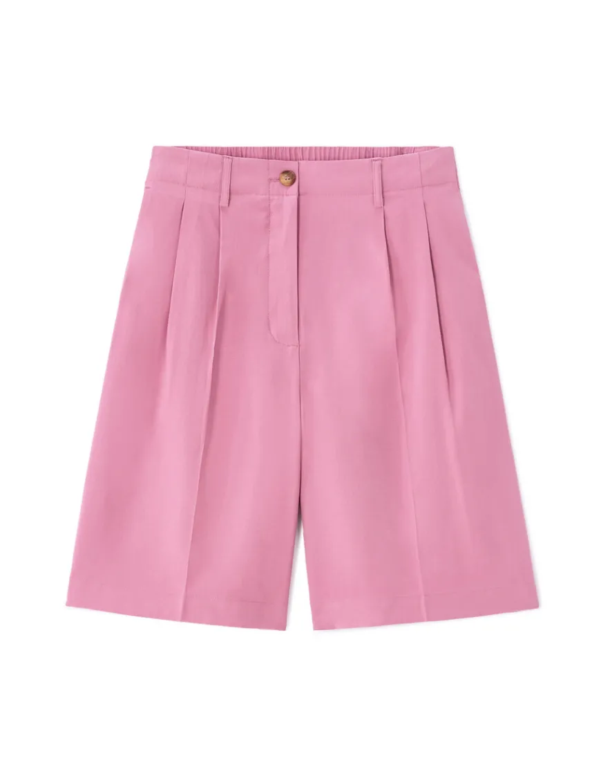 Celio Short habillé droit - rose^Femme Les Tailleurs|Jupes & Shorts