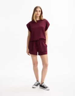 Celio Short large - violet^Femme Sportswear|Jupes & Shorts