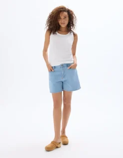 Celio Short yoyo 2 tailles ajustables - bleu clair^Femme Jupes & Shorts