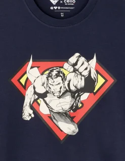 Celio Superman - T-shirt marine^Homme T-Shirts|Collabs