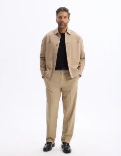 Celio Surchemise 2 poches coton stretch -^Homme Chemises