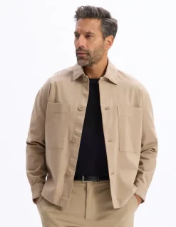 Celio Surchemise 2 poches coton stretch -^Homme Chemises