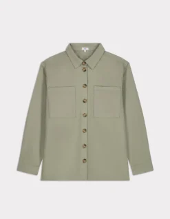 Celio Surchemise en coton - vert^Femme Chemises & Blouses