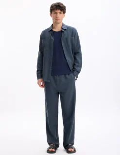 Celio Surchemise en TENCEL™ Lyocell mélangé - marine^Homme Chemises