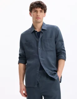 Celio Surchemise en TENCEL™ Lyocell mélangé - marine^Homme Chemises