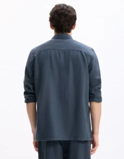 Celio Surchemise en TENCEL™ Lyocell mélangé - marine^Homme Chemises