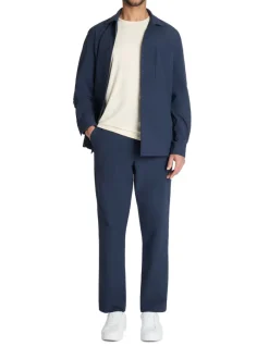 Celio Surchemise technique uni 1 poche - marine^Homme Chemises
