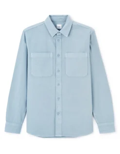 Celio Surchemise teint en pièce 100% coton - gris^Homme Chemises