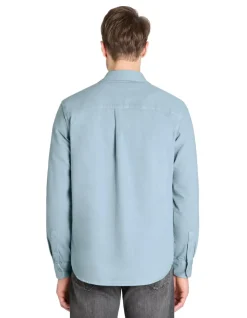 Celio Surchemise teint en pièce 100% coton - gris^Homme Chemises