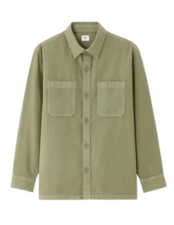 Celio Surchemise teinte en pièce 100% coton - kaki^Homme Chemises