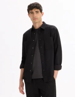 Celio Surchemise texturée 2 poches -^Homme Chemises|Costumes Casual