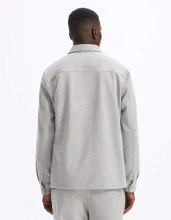 Celio Surchemise texturée 2 poches - gris clair^Homme Chemises