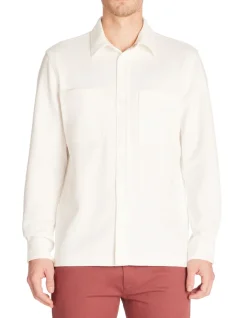 Celio Surchemise twill stretch -^Homme Chemises|Chemises Blanches