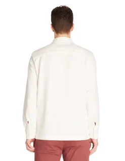 Celio Surchemise twill stretch -^Homme Chemises|Chemises Blanches