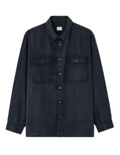 Celio Surchemise unie en 100% TENCEL™ Lyocell - marine^Homme Chemises|Costumes Casual