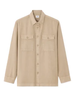 Celio Surchemise unie en 100% TENCEL™ Lyocell - beige^Homme Chemises|Costumes Casual