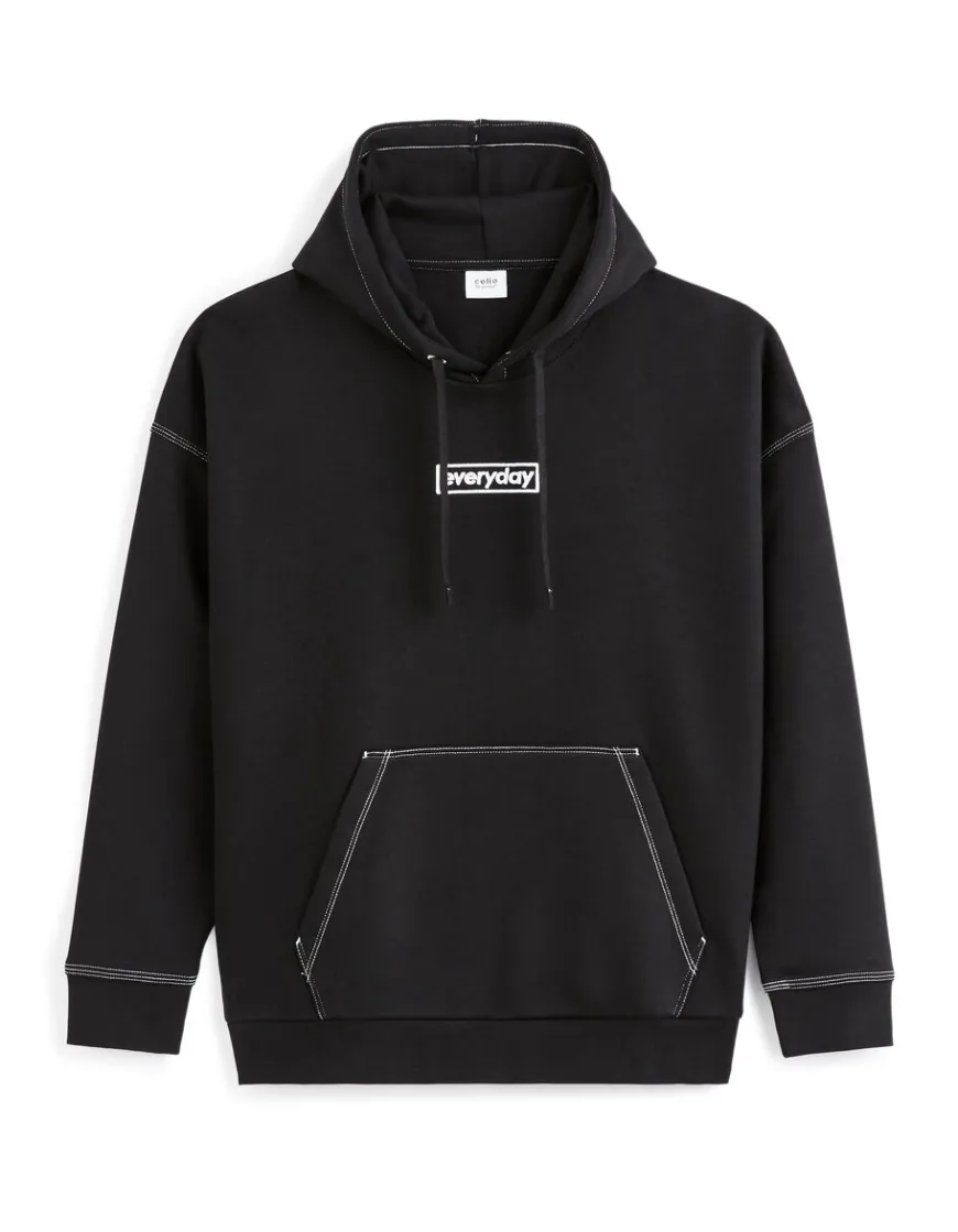 Celio Sweat à capuche oversize -^Homme Jogness|Sweats