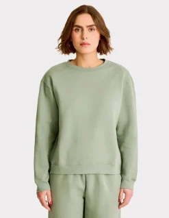 Celio Sweat à col rond en molleton - vert^Femme Pulls|Les Ensembles