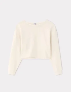 Celio Sweat crop en terry - écru^Femme Sportswear|Pulls