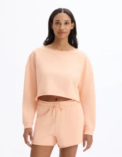 Celio Sweat crop en terry - rose^Femme Sportswear|Les Essentiels Aux Meilleurs Prix