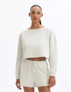 Celio Sweat crop en terry - vert^Femme Sportswear|Pulls
