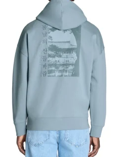 Celio Sweat oversize col rond 100% coton - bleu^Homme Sweats
