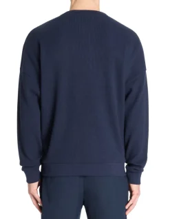 Celio Sweat oversize col rond 100% coton - marine^Homme Sweats