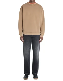 Celio Sweat oversize col rond coton mélangé - taupe^Homme Jogness|Sweats