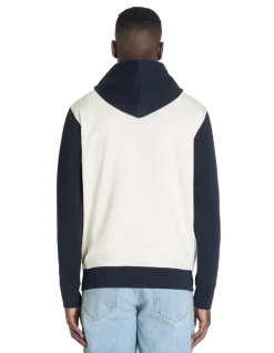 Celio Sweat regular capuche 100% coton - marine^Homme Sweats