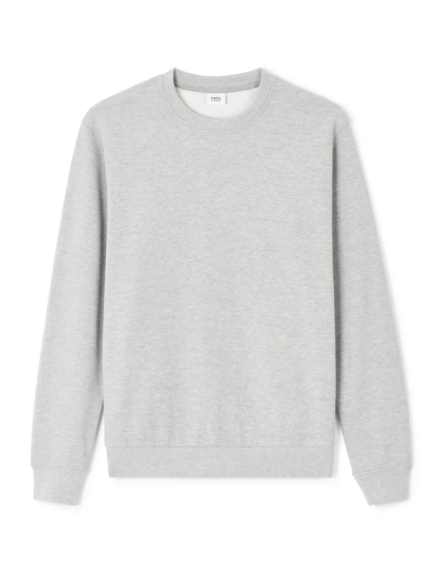 Celio Sweat regular col rond 100% coton -^Homme Jogness|Sweats
