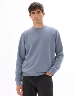 Celio Sweat regular col rond 100% coton - bleu clair^Homme Sweats