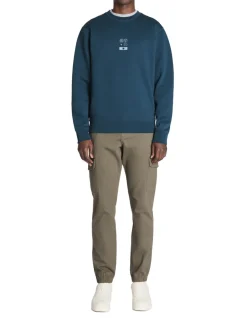 Celio Sweat regular col rond coton mélangé - bleu^Homme Sweats