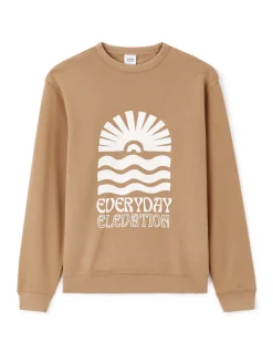 Celio Sweat regular col rond coton mélangé - beige^Homme Sweats