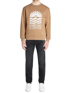 Celio Sweat regular col rond coton mélangé - beige^Homme Sweats