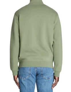 Celio Sweat regular col zippé coton mélangé - vert^Homme Sweats