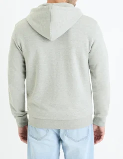 Celio Sweat zippé à capuche en coton mélangé -^Homme Jogness|Sweats