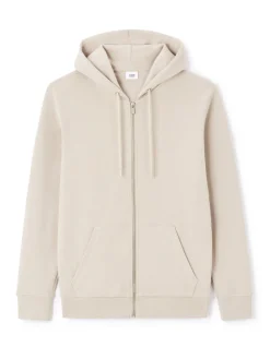 Celio Sweat zippé à capuche regular coton mélangé - beige^Homme Jogness|Sweats