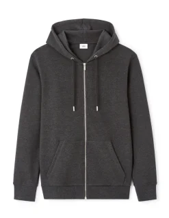 Celio Sweat zippé à capuche regular - anthracite^Homme Jogness|Sweats