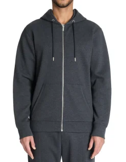 Celio Sweat zippé à capuche regular - anthracite^Homme Jogness|Sweats
