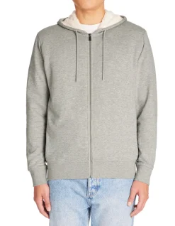 Celio Sweat zippé àcapuche coton mélangé - gris chiné^Homme Sweats